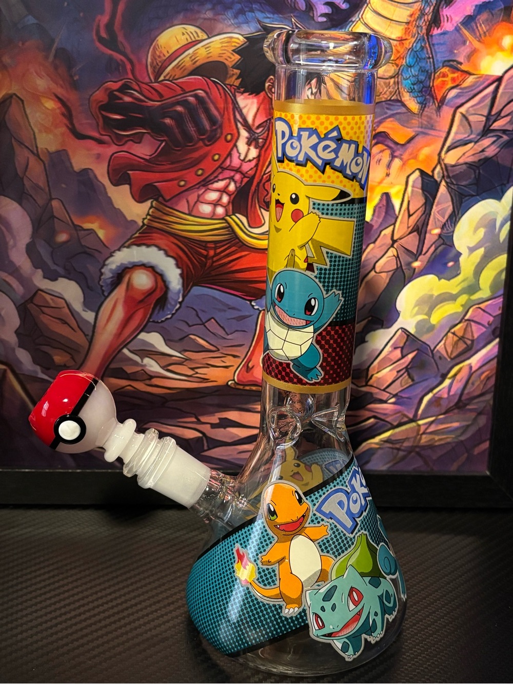 Pokémon Glass- Yellow/Blue